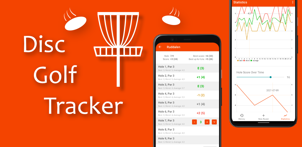 Disc Golf Tracker feature graphic